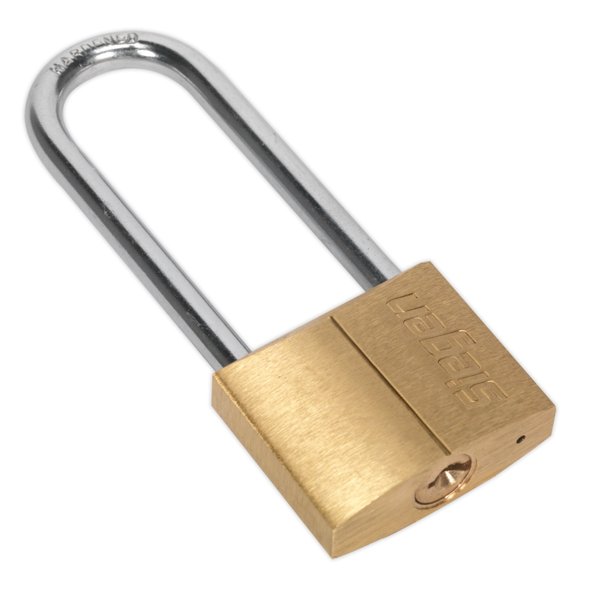 Brass Body Padlock with Brass Cylinder Long Shackle 40mm