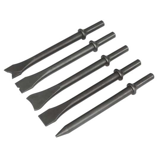 Air Hammer Chisel Set 5pc 170mm .401" Shank