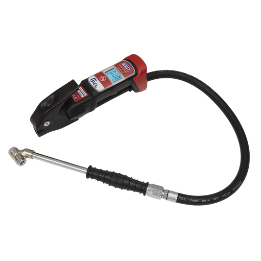 Premier Anodised Digital Tyre Inflator with Twin Push-On Connector