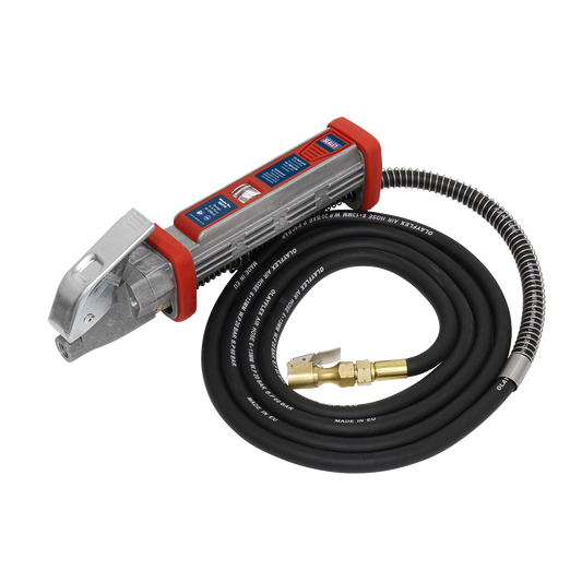 Tyre Inflator 2.7m Hose with Clip-On Connector