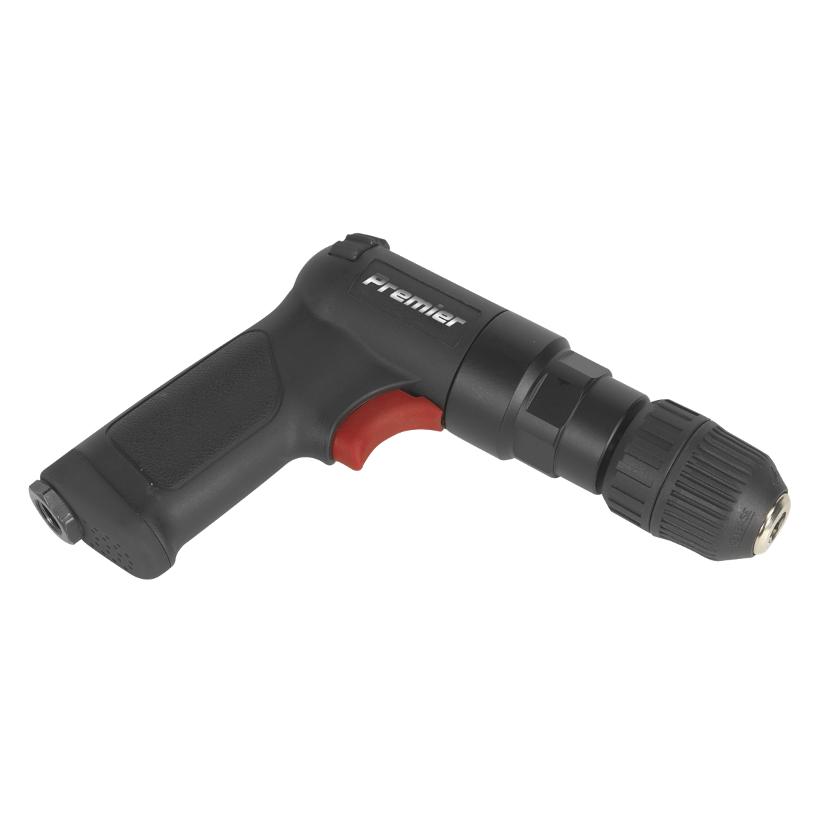 Air Pistol Drill Ø10mm with Keyless Chuck Composite Reversible - Premier