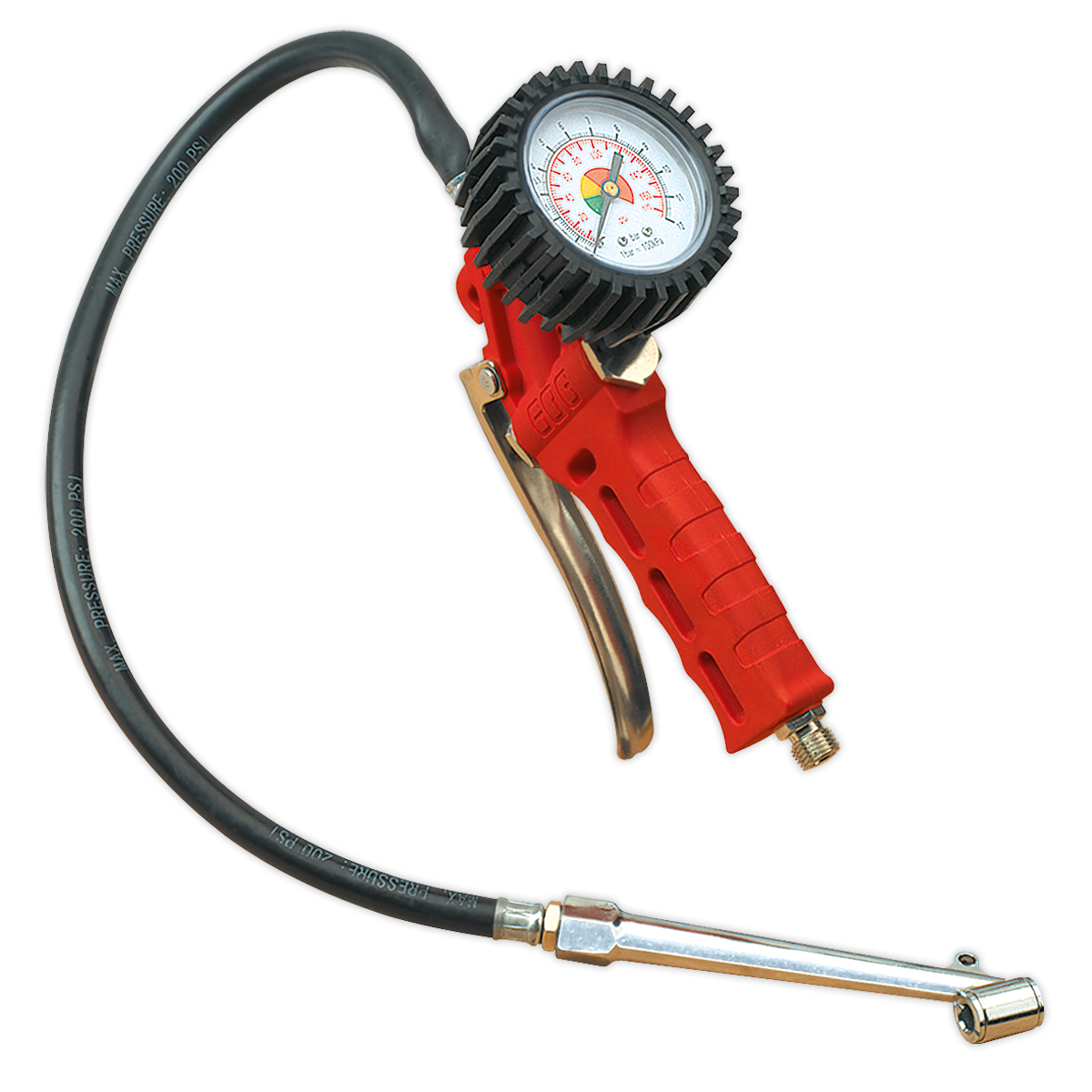 Tyre Inflator with Twin Push-On Connector