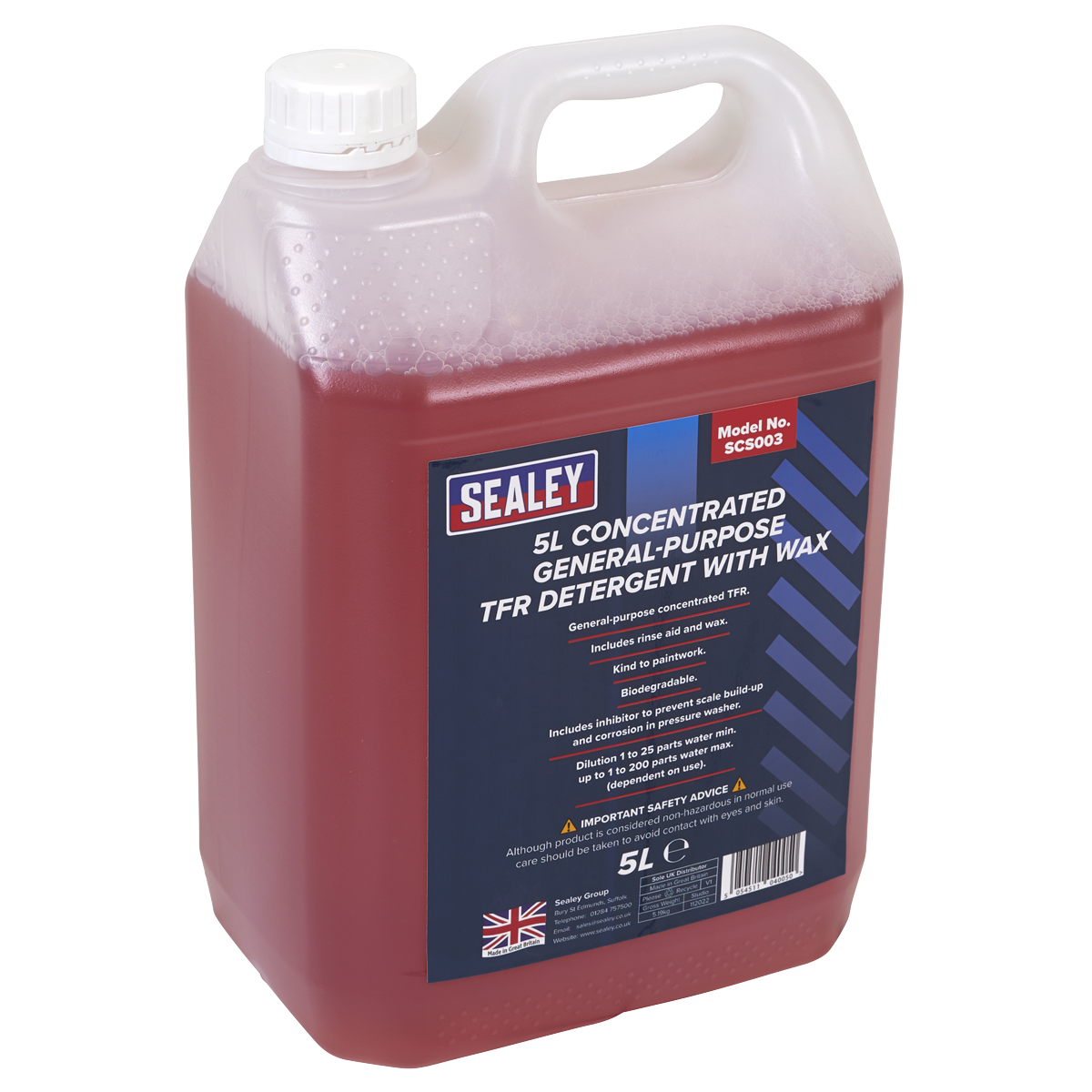 TFR Detergent with Wax Concentrated 5L