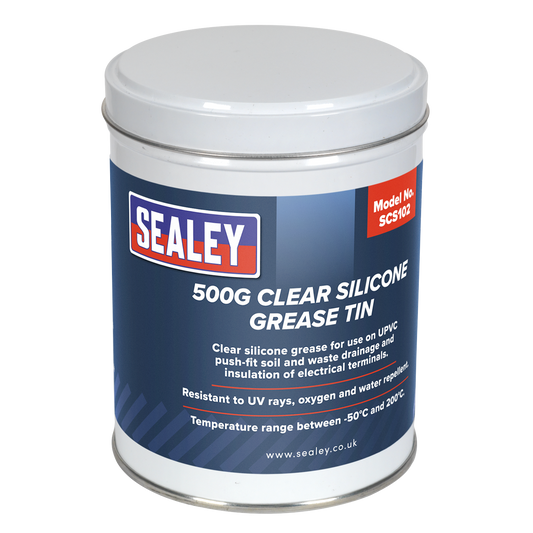 Silicone Clear Grease 500g Tin