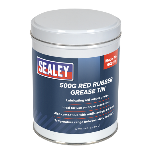 Red Rubber Grease 500g Tin