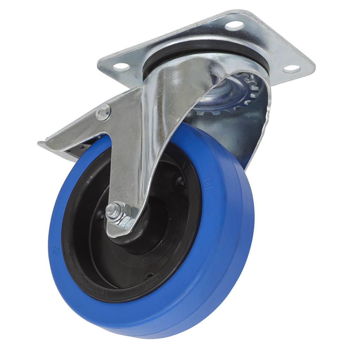 Castor Wheel Swivel Plate with Total Lock Ø125mm