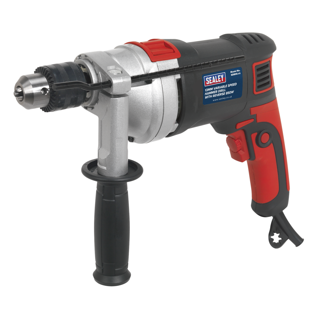 Hammer Drill Ø13mm Variable Speed with Reverse 850W/230V