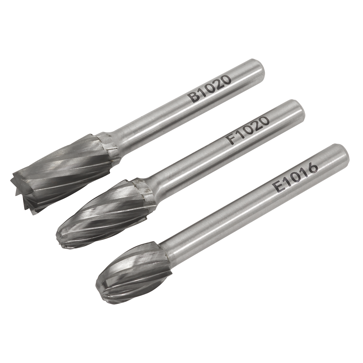 Tungsten Carbide Rotary Burr Set 3pc Ripper/Coarse