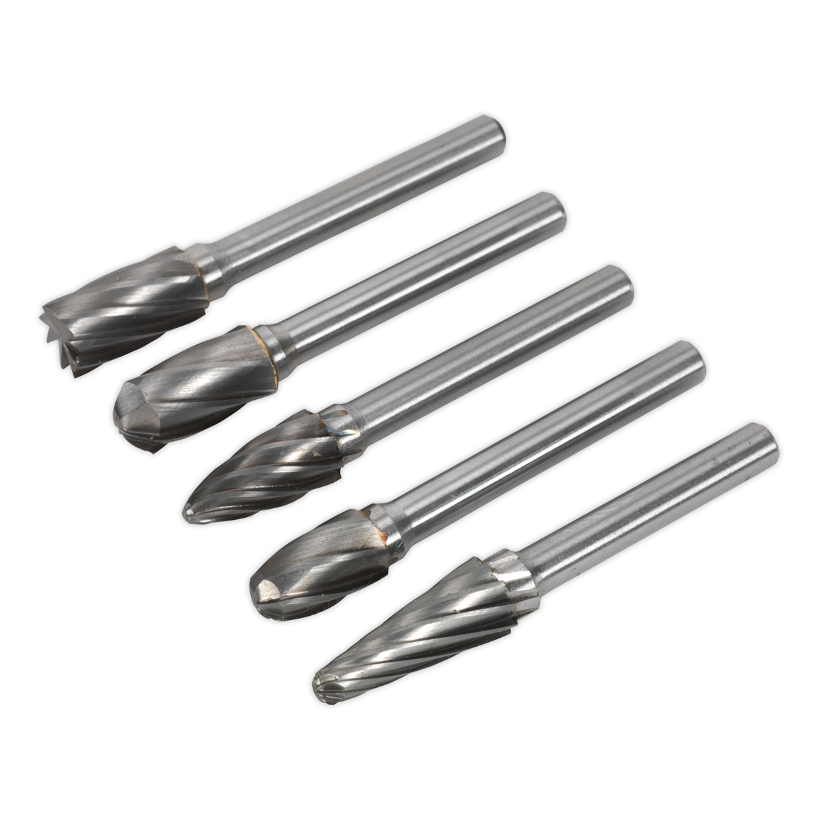 Tungsten Carbide Rotary Burr Set 5pc Ripper/Coarse