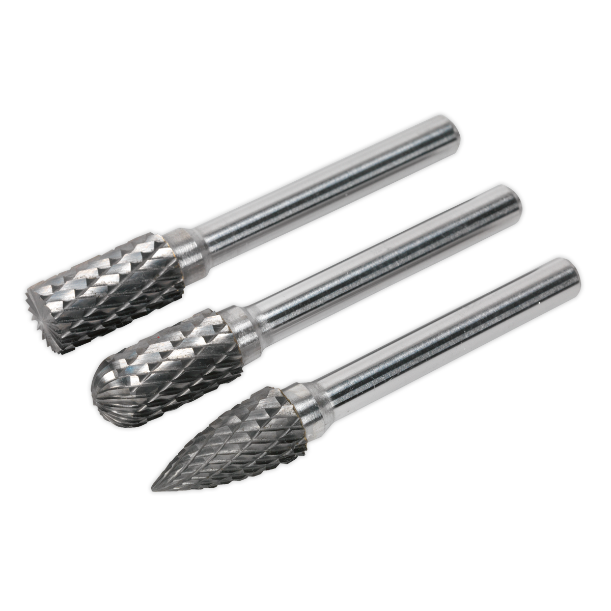 Tungsten Carbide Rotary Burr Set 3pc