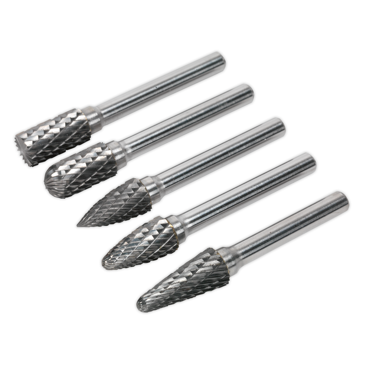 Tungsten Carbide Rotary Burr Set 5pc