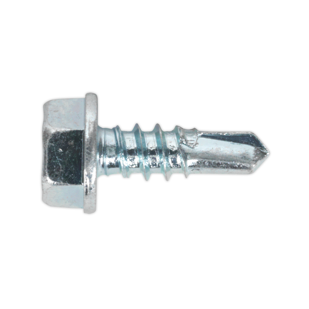 Self-Drilling Screw 4.2 x 13mm Hex Head Zinc Pack of 100