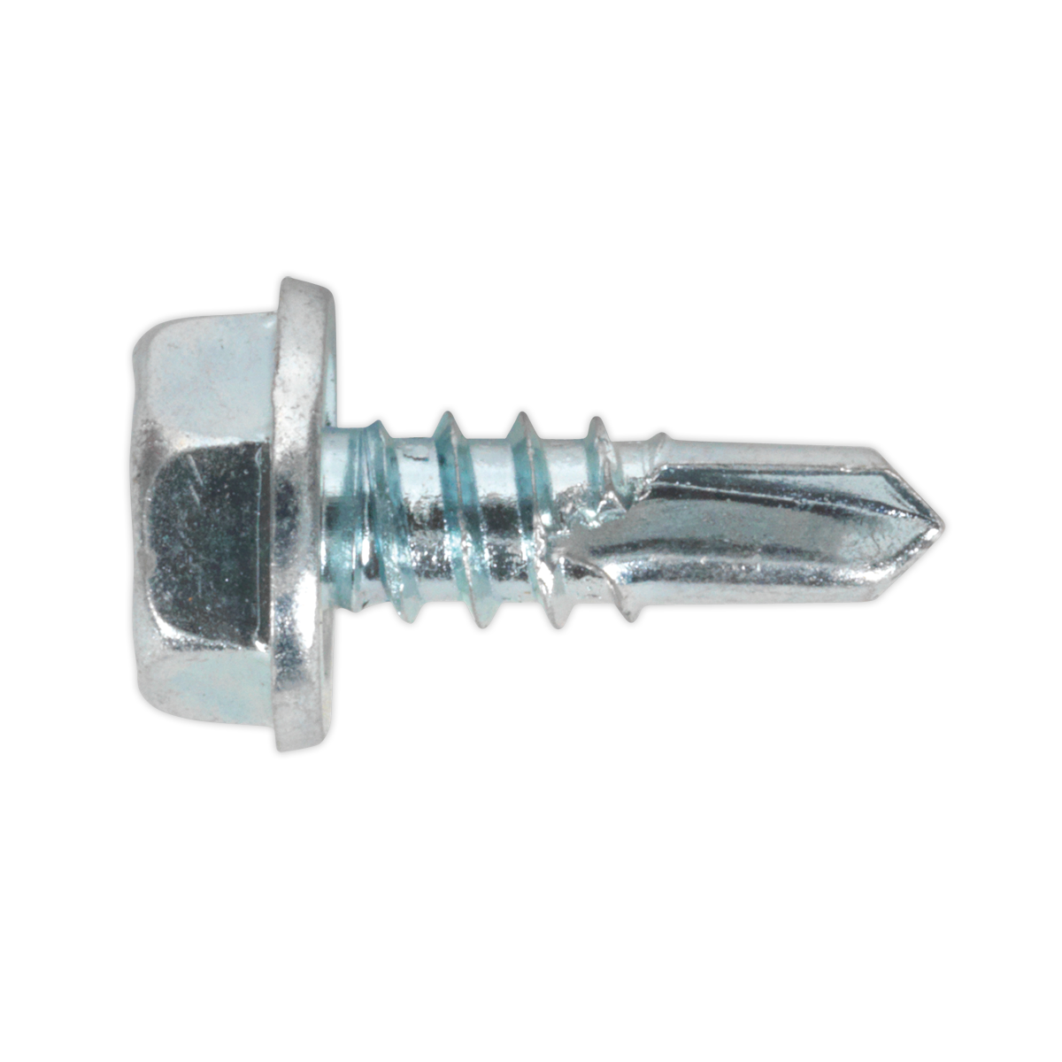 Self-Drilling Screw 4.8 x 13mm Hex Head Zinc Pack of 100