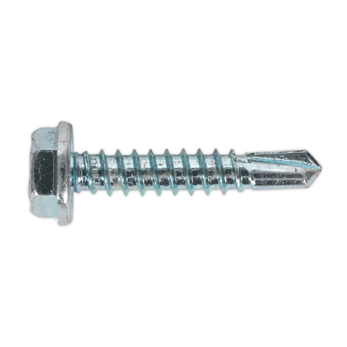 Self-Drilling Screw 4.8 x 25mm Hex Head Zinc Pack of 100