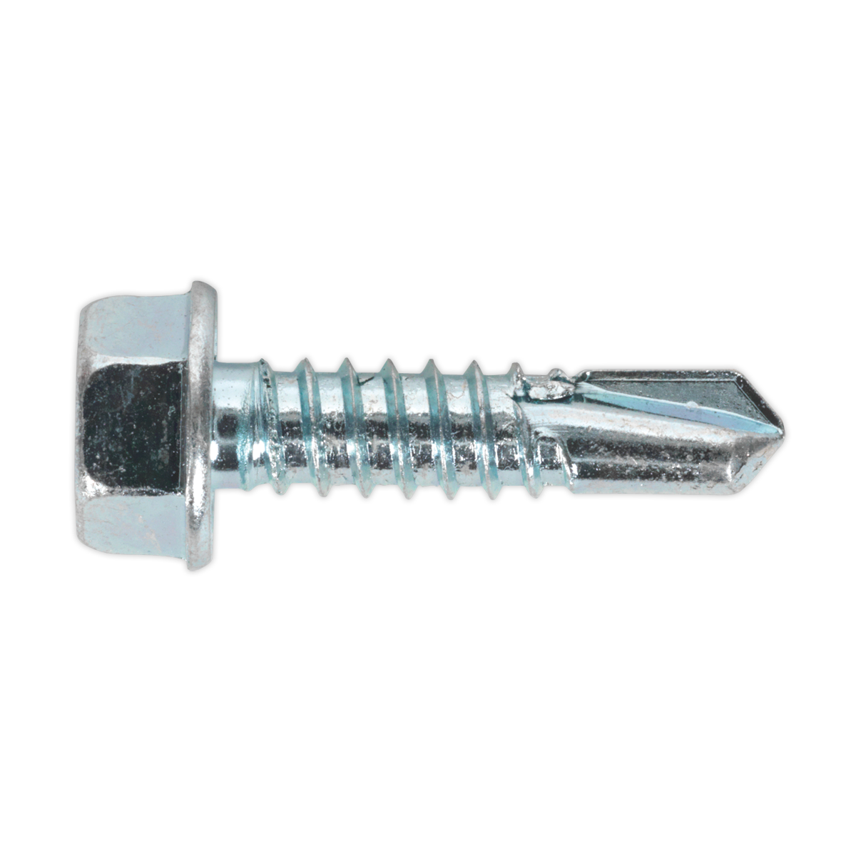 Self-Drilling Screw 6.3 x 25mm Hex Head Zinc Pack of 100