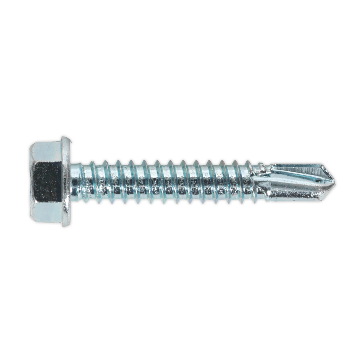 Self-Drilling Screw 6.3 x 38mm Hex Head Zinc Pack of 100