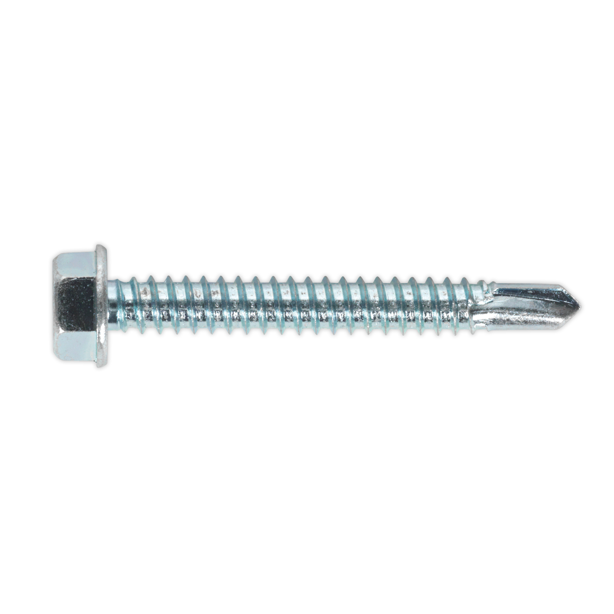 Self-Drilling Screw 6.3 x 50mm Hex Head Zinc Pack of 100