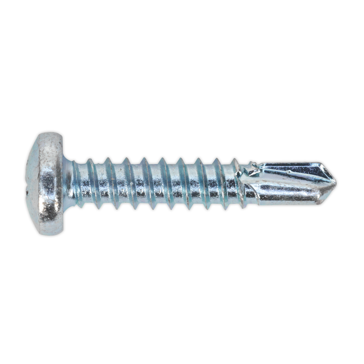 Self-Drilling Screw 4.8 x 25mm Pan Head Phillips Zinc Pack of 100