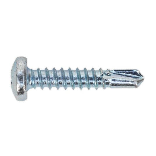 Self-Drilling Screw 4.8 x 25mm Pan Head Phillips Zinc Pack of 100