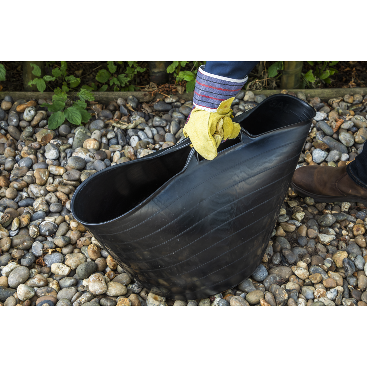 Heavy-Duty Flexi Tub 40L - Black