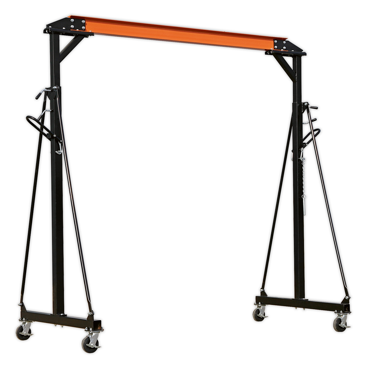 Portable Lifting Gantry Crane Adjustable 1 Tonne & Hoist Combo