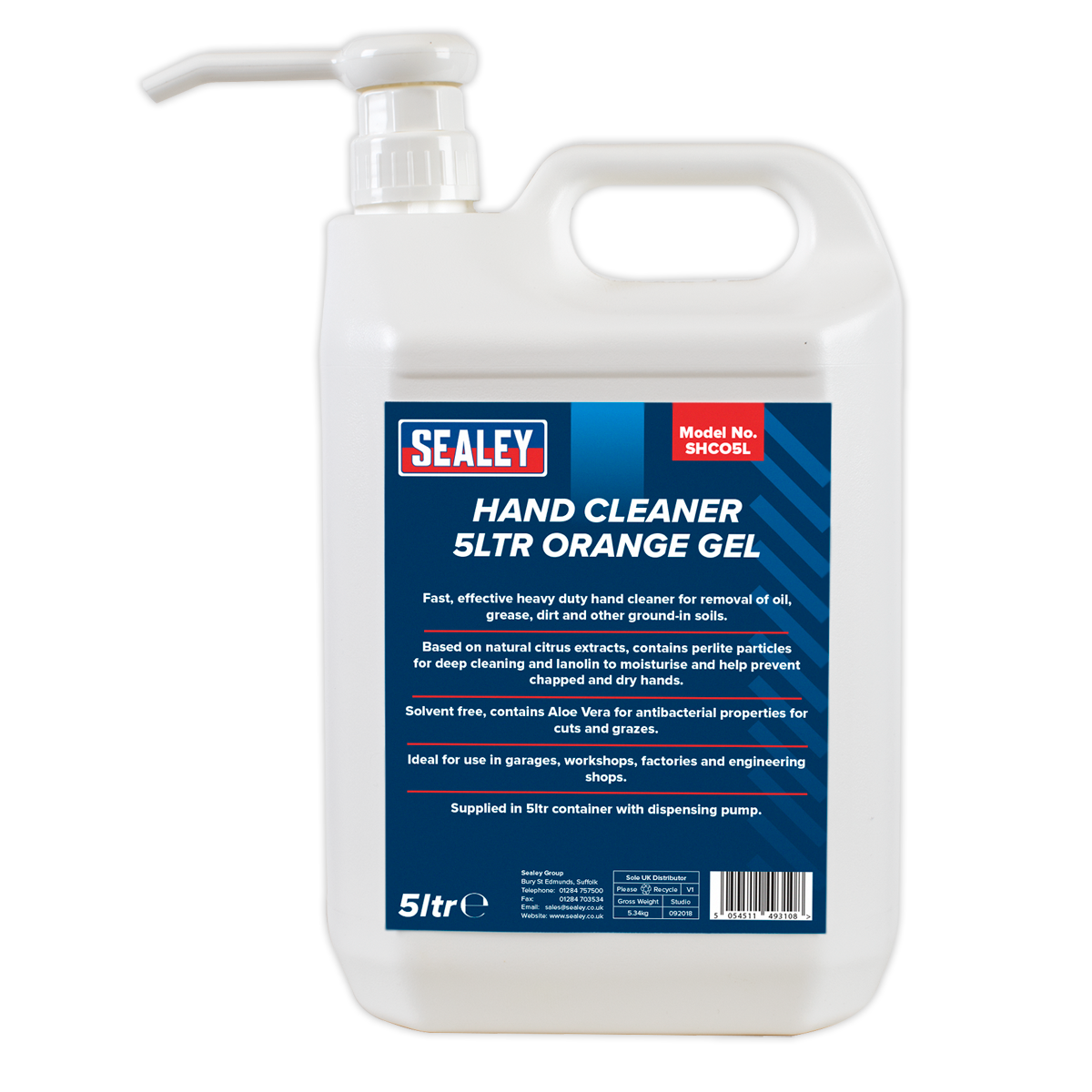 Hand Cleaner 5L Orange Gel