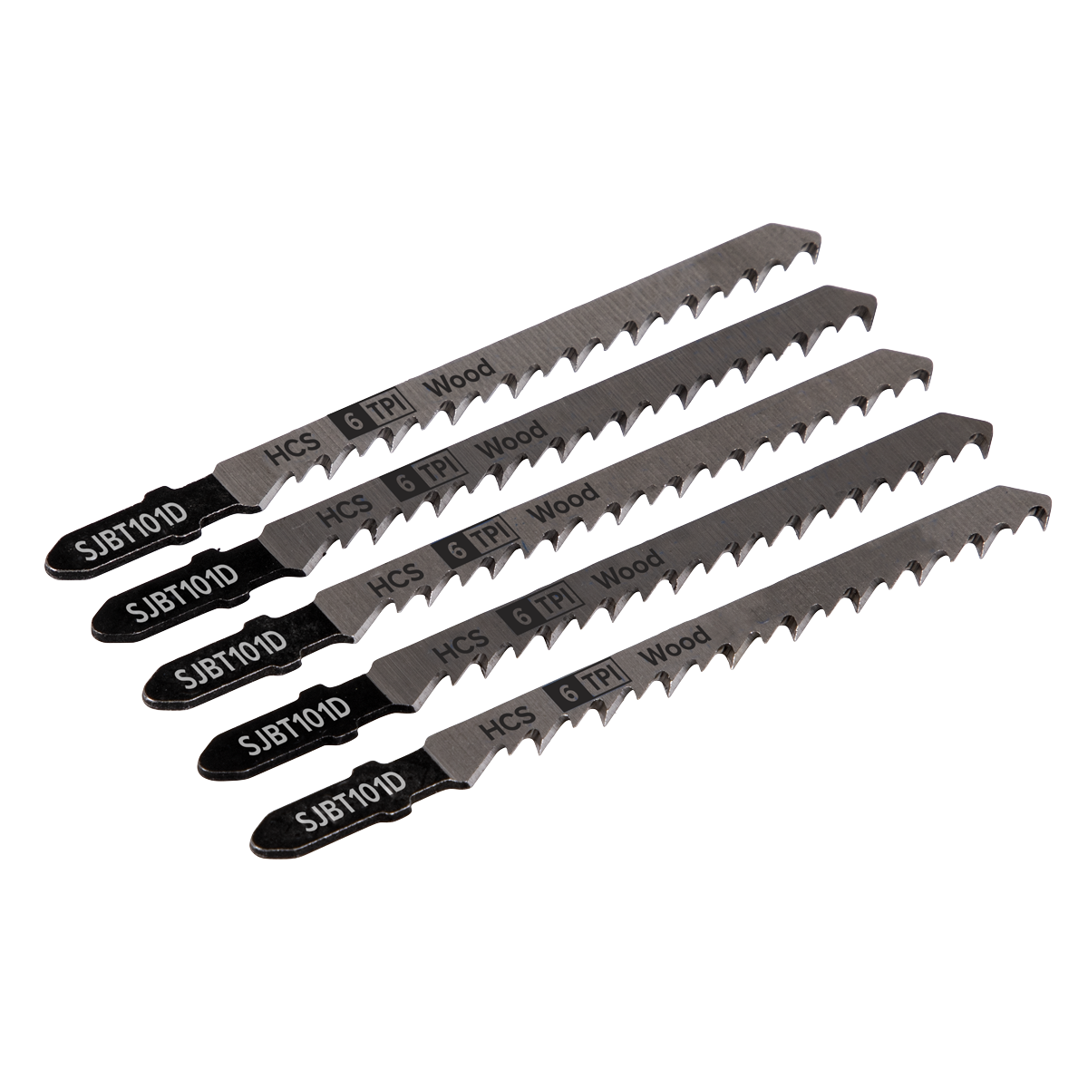 Jigsaw Blade Hard Wood 100mm 6tpi - Pack of 5