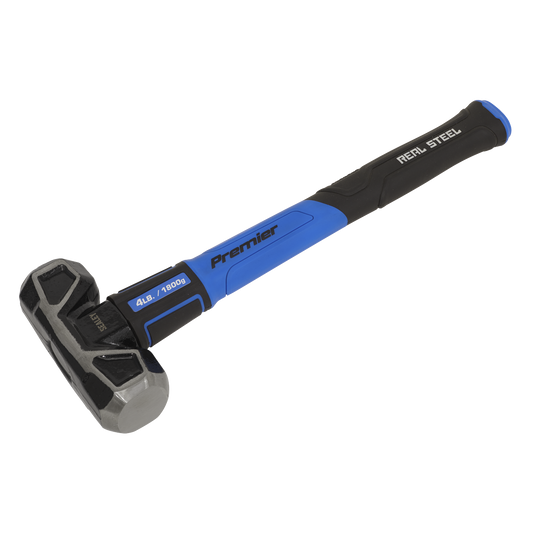 Sledge Hammer with Fibreglass Shaft 4lb Short Handle