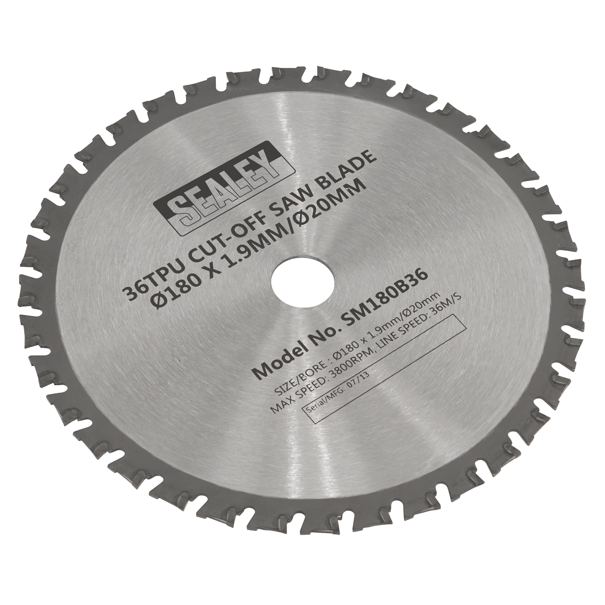 Cut-Off Saw Blade Ø180 x 1.9mm/Ø20mm 36tpu