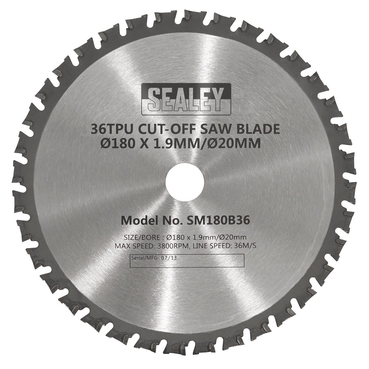 Cut-Off Saw Blade Ø180 x 1.9mm/Ø20mm 36tpu