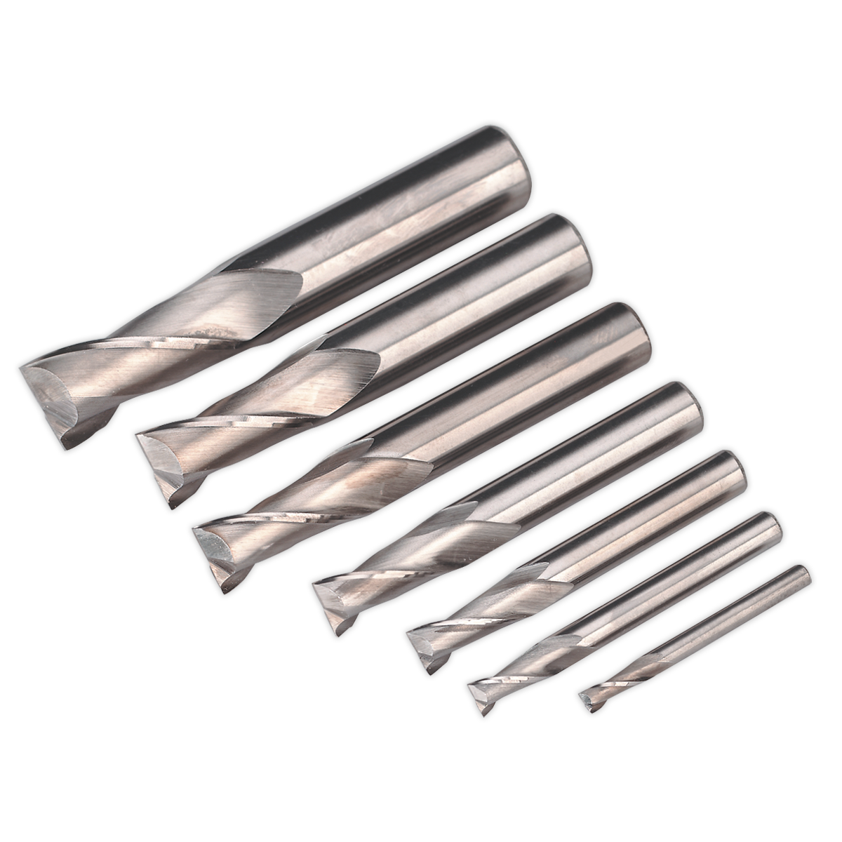 HSS End Mill Set Ø4-16mm 2 Flute