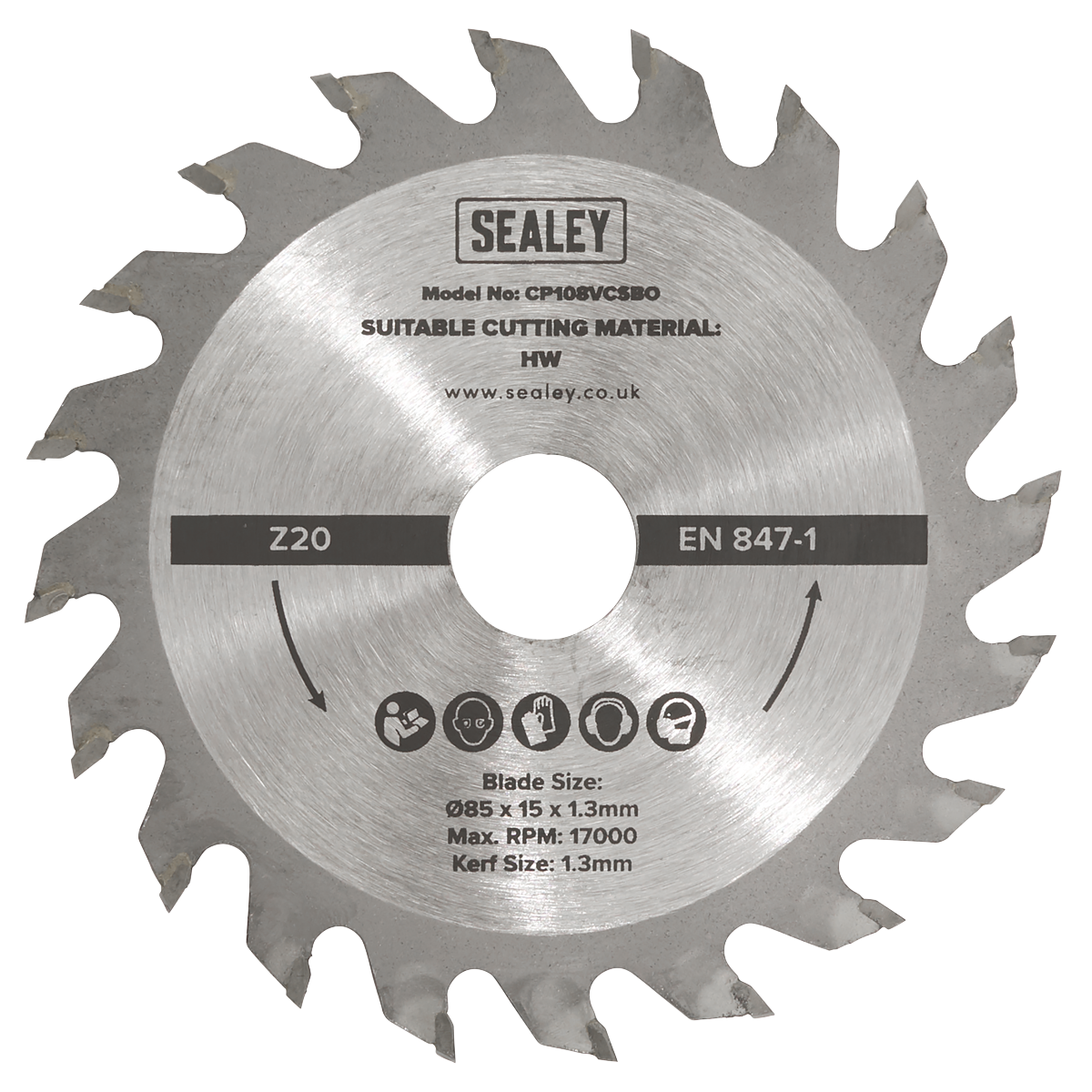 Circular Saw Blade  Ø85 x 15 x 1.3mm 20tpu