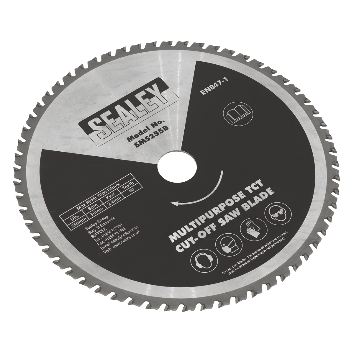 Multipurpose Cut-Off Saw Blade Ø250 x 2.4mm/Ø30mm 60tpu