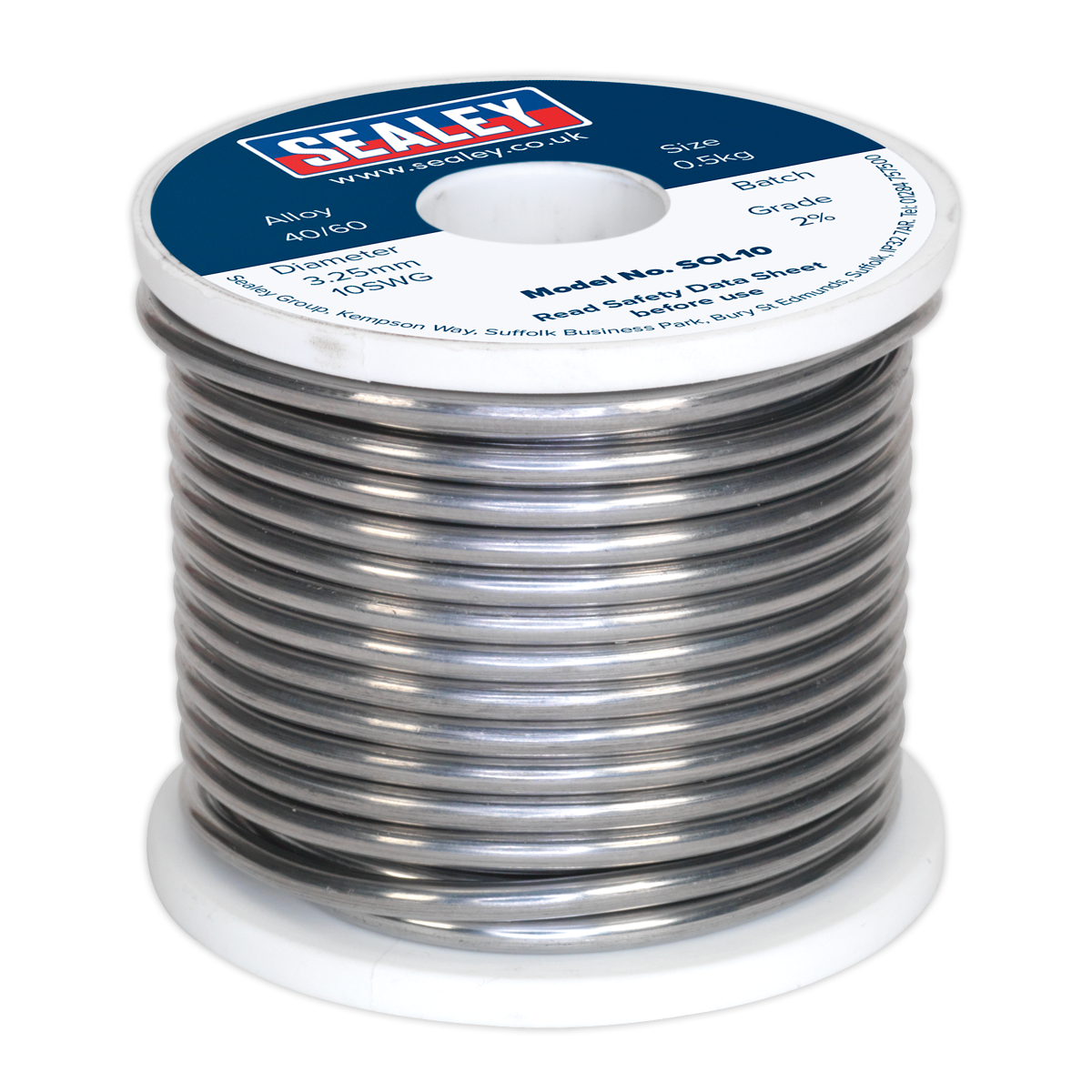 Solder Wire Quick Flow 3.25mm/10SWG 40/60 0.5kg Reel