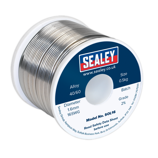 Solder Wire Quick Flow 1.6mm/16SWG 40/60 0.5kg Reel