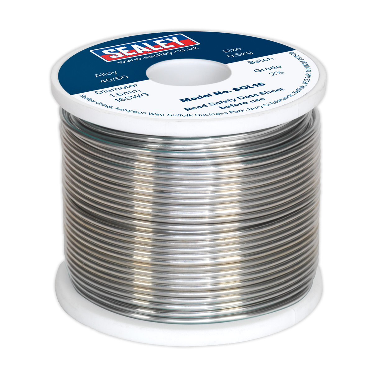 Solder Wire Quick Flow 1.6mm/16SWG 40/60 0.5kg Reel