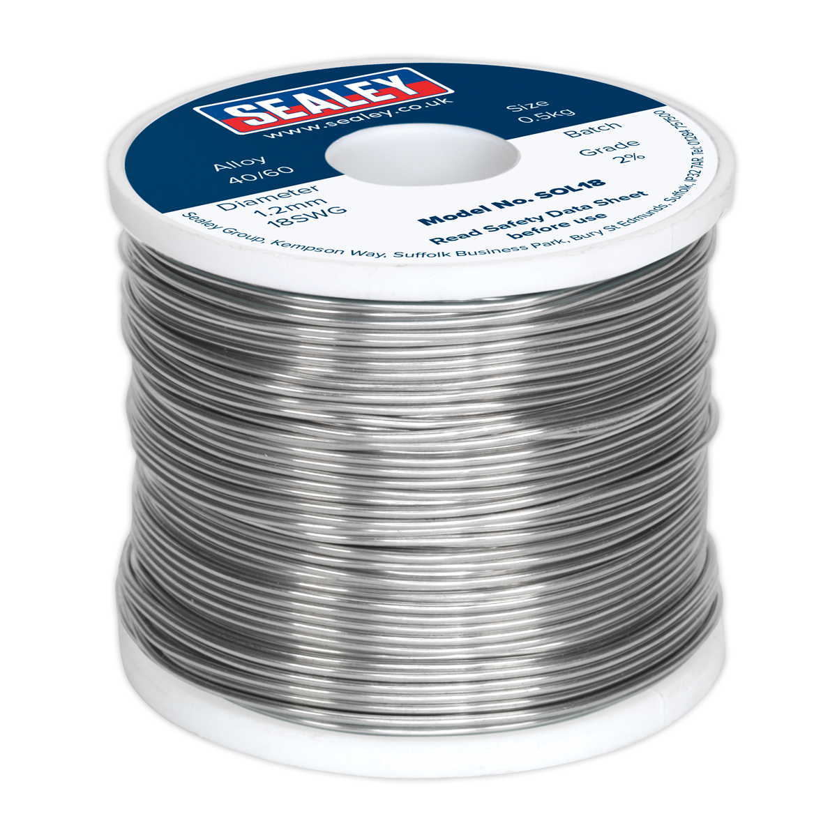 Solder Wire Quick Flow 1.2mm/18SWG 40/60 0.5kg Reel