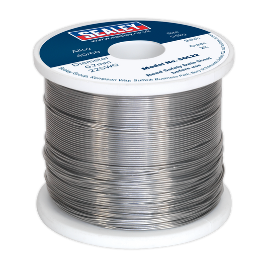 Solder Wire Quick Flow 2% 0.7mm/22SWG 40/60.5kg Reel