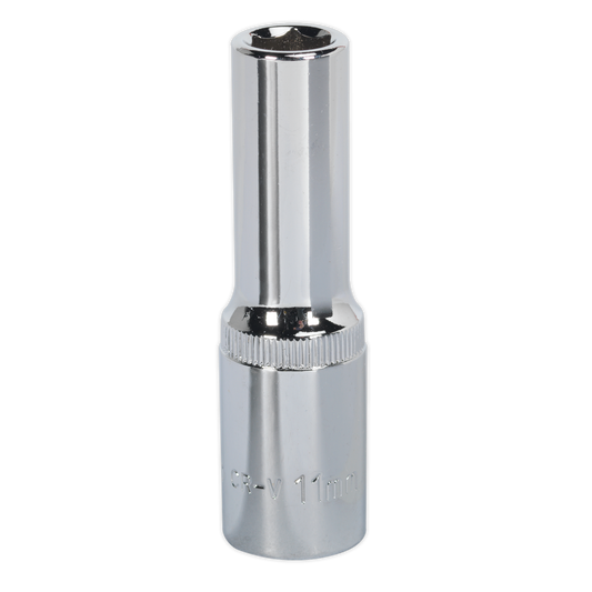 WallDrive® Socket 11mm Deep 1/2"Sq Drive Fully Polished