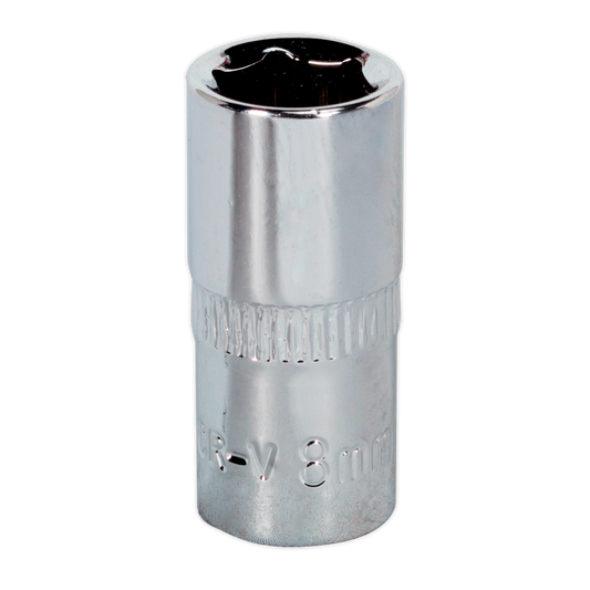 WallDrive® Socket 8mm 1/4"Sq Drive Fully Polished