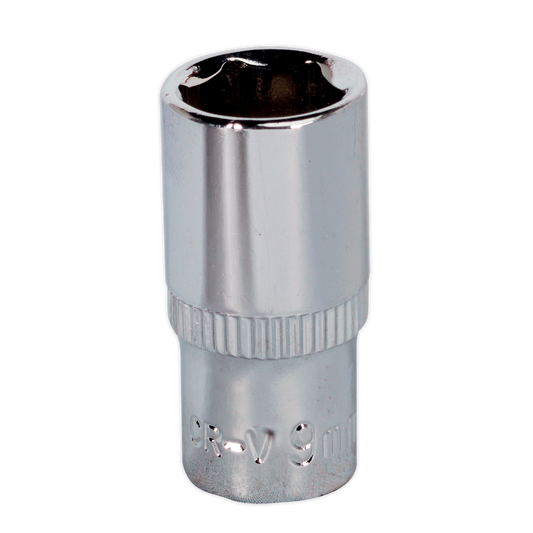 WallDrive® Socket 9mm 1/4"Sq Drive Fully Polished