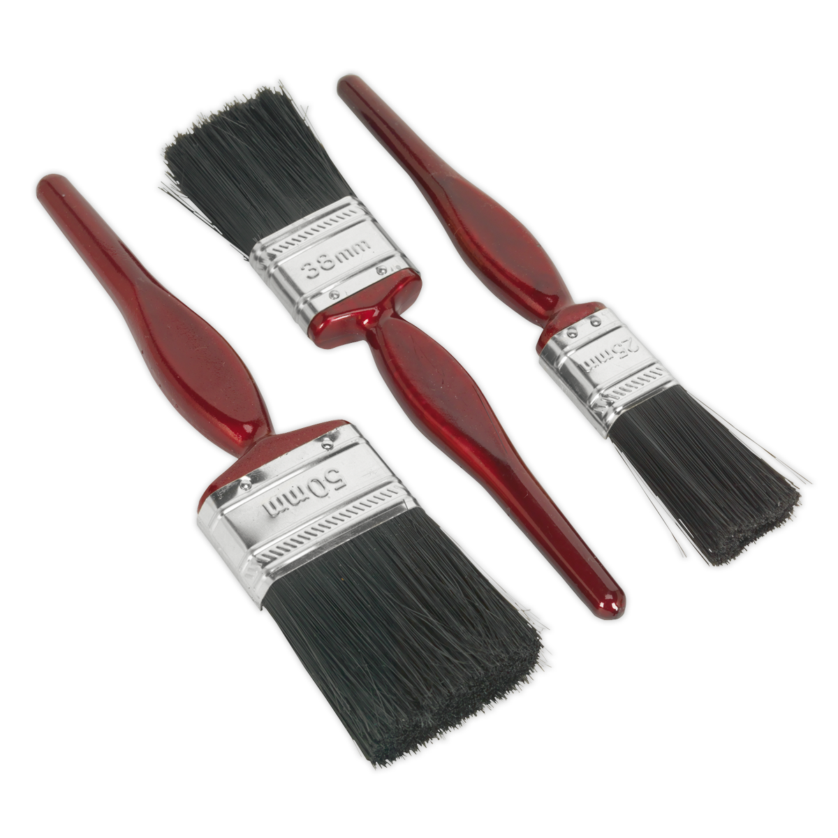 Pure Bristle Paint Brush Set 3pc