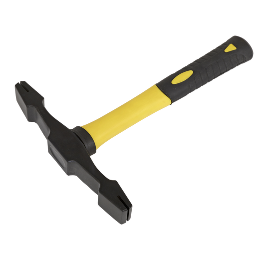 Double Ended Scutch Hammer with Fibreglass Handle