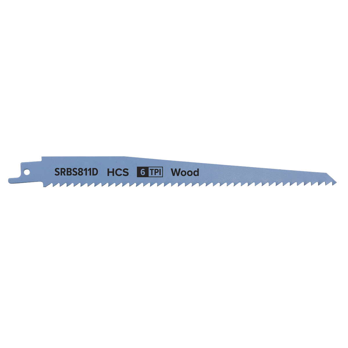 Reciprocating Saw Blade Clean Wood 200mm 6tpi - Pack of 5