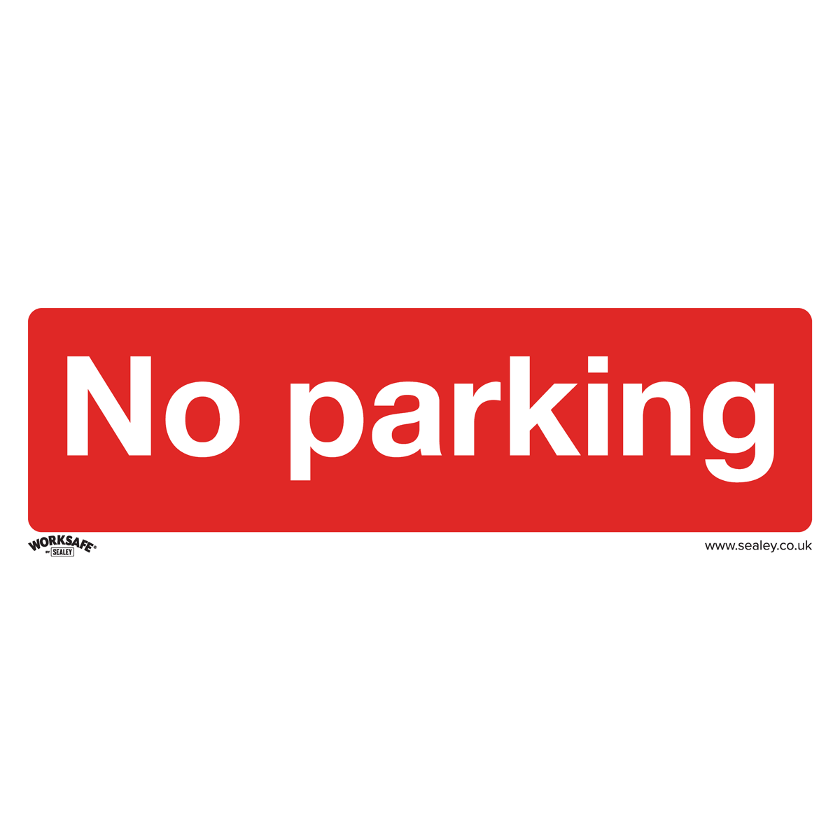 Prohibition Safety Sign - No Parking - Rigid Plastic - Pack of 10