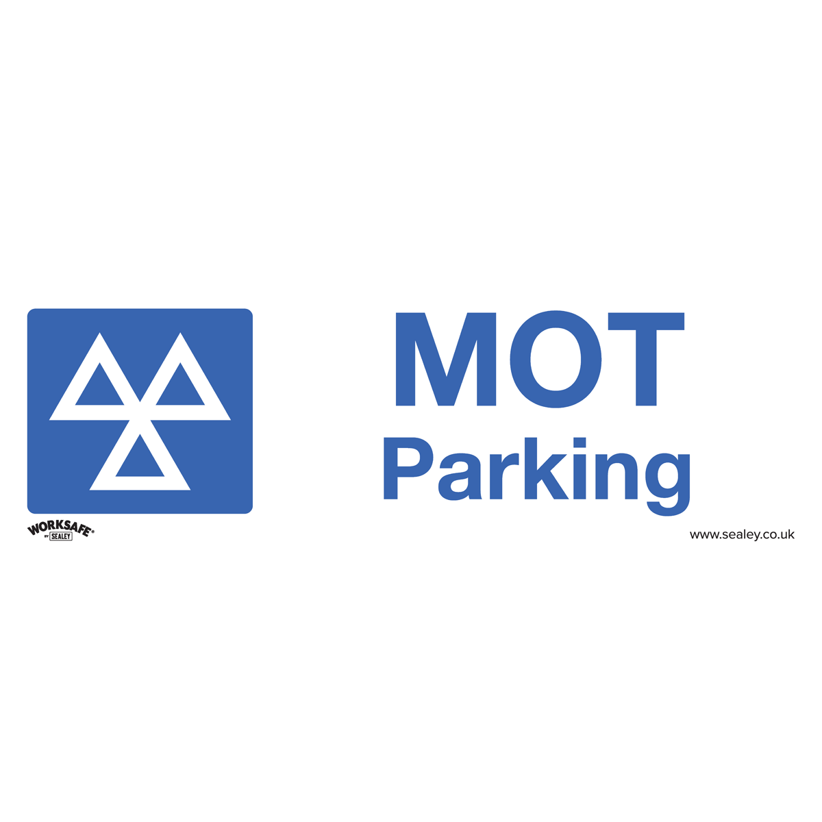 Warning Safety Sign - MOT Parking - Rigid Plastic - Pack of 10