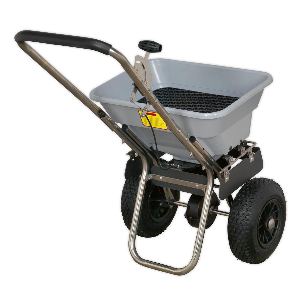 Stainless Steel Broadcast Salt Spreader 37kg Walk Behind