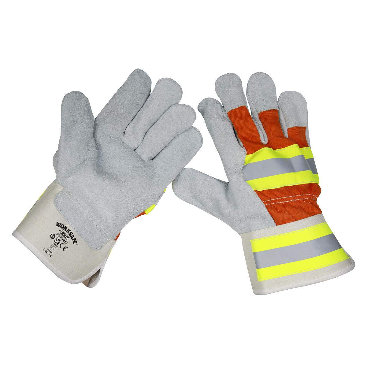 Reflective Rigger's Gloves Pack of 6 Pairs
