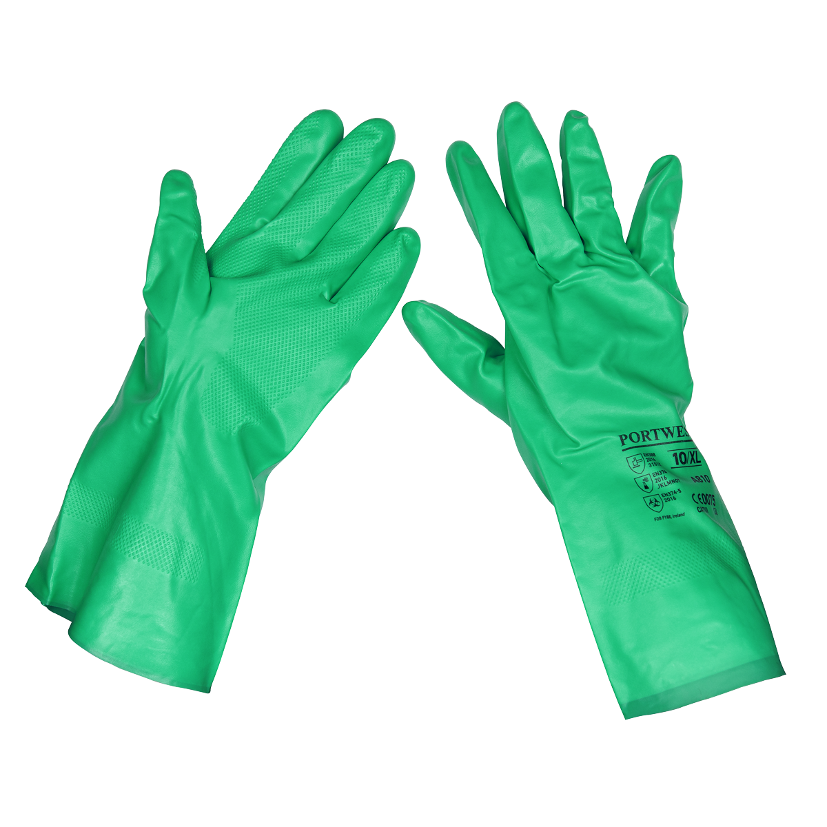 Nitrile Gauntlets for use with Thinners 330mm Cuffed Pair