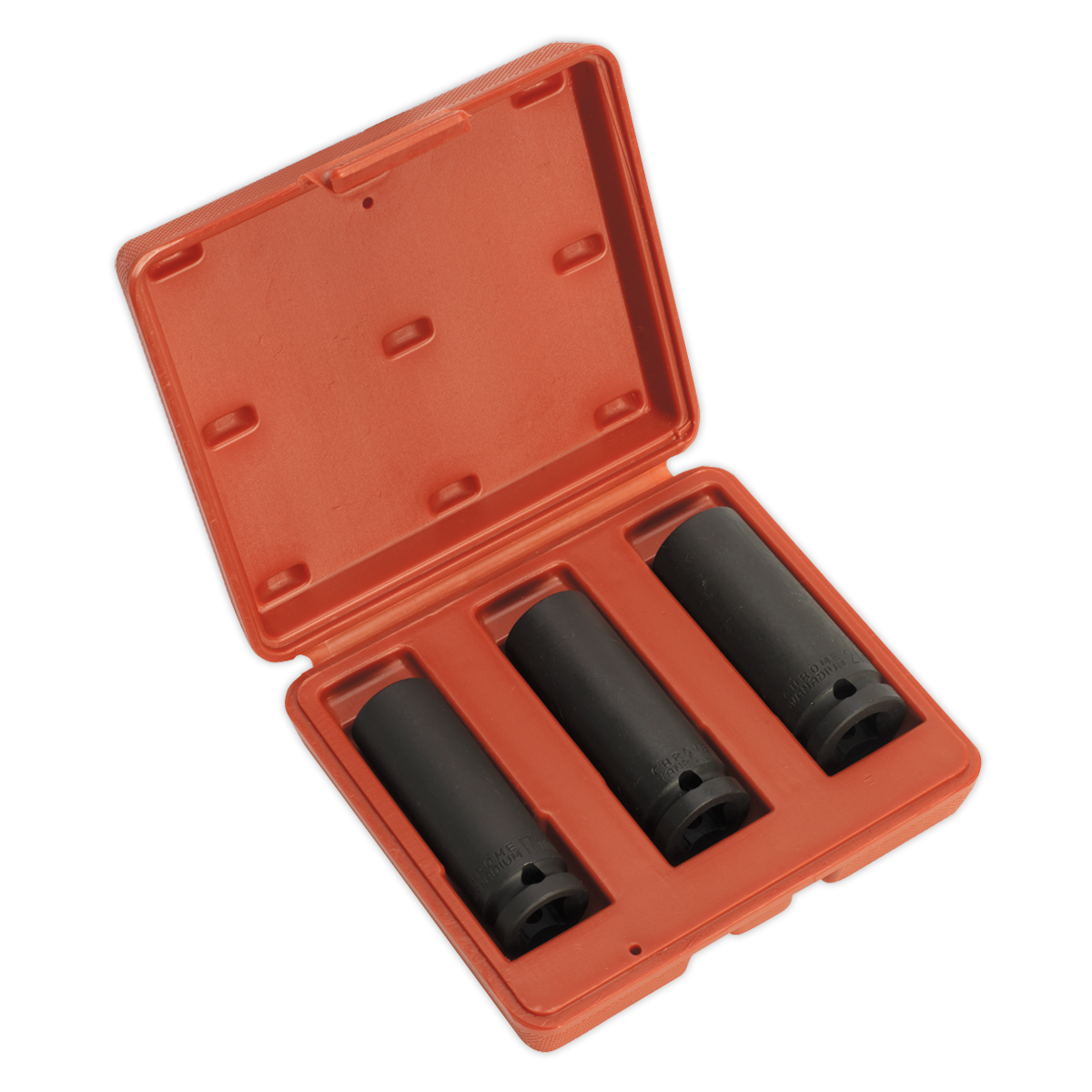 Impact Socket Set 3pc Deep 1/2"Sq Drive